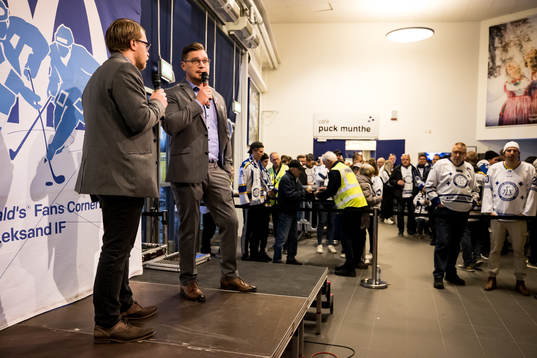 Rickar Brasar intervjuar Leksands tränare Björn Hellkvist