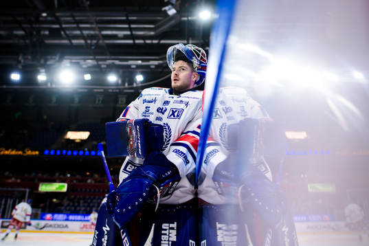 Oskarshamns målvakt Tim Juel