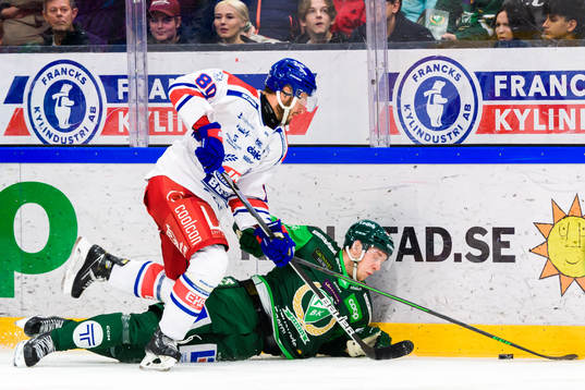 Oskarshamns Tomas Zohorna och Färjestads Victor Ejdsell