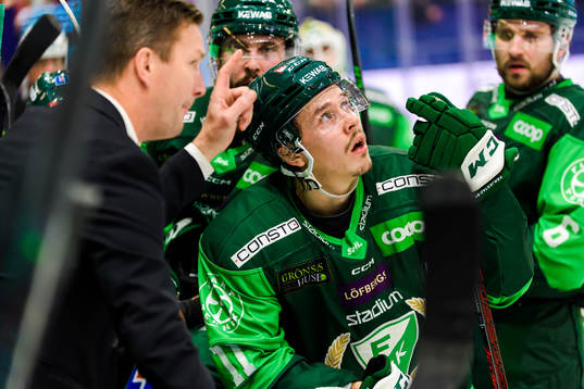 Färjestads tränare Johan Pennerborn och Färjestads