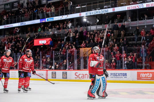 Örebros målvakt Jhonas Enroth jublar