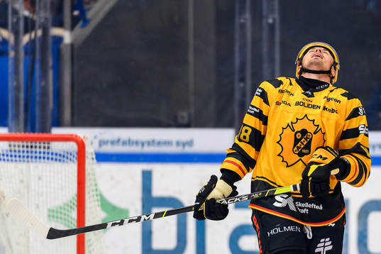 Skellefteås Jayce Hawryluk deppar