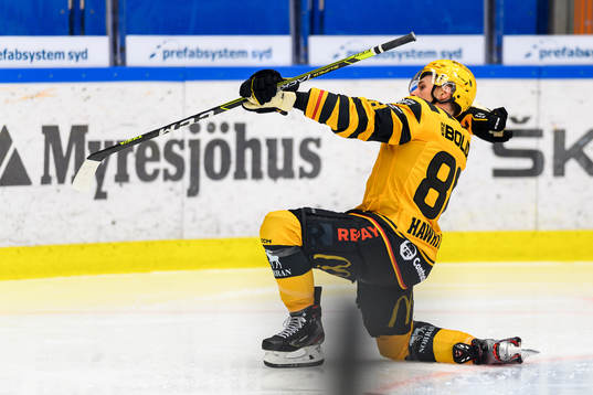 Skellefteås Jayce Hawryluk jublar