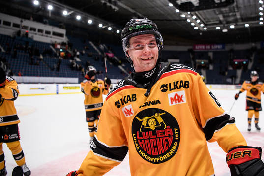 Luleås Joonas Rask jublar