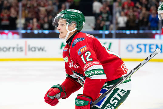 Frölundas Max Friberg jublar