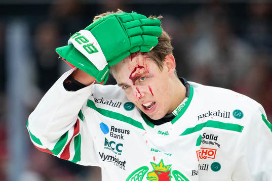 Rögles Samuel Johannesson blöder