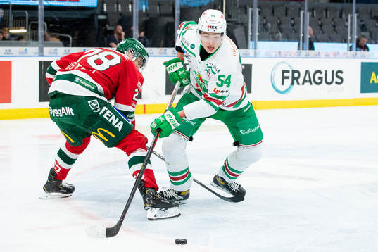 Frölundas Johan Sundström och Rögles William Wallinder
