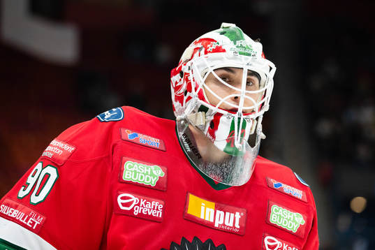 Frölundas målvakt Matthew Tomkins