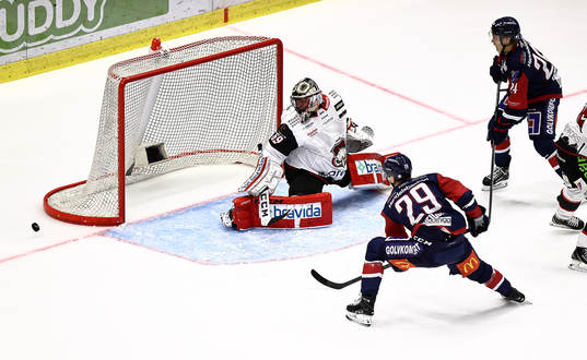 Malmö Redhawks målvakt Oscar Alsenfelt och Linköpings