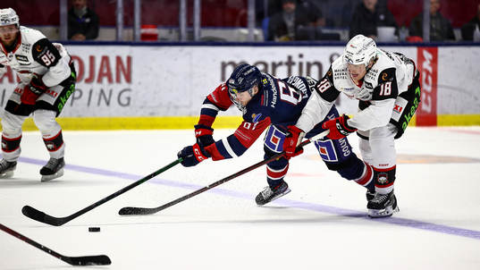 Linköpings Markus Ljungh och Malmö Redhawks Marcus