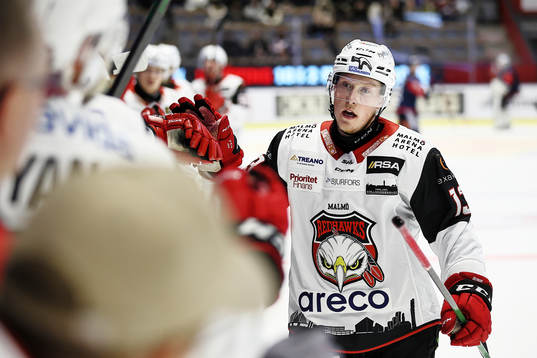 Malmö Redhawks Kalle Östman jublar