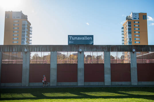 Tunavallen innan fotbollsmatchen i Superettan mellan AFC