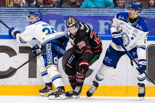 Leksands Patrik Norén och Örebros Miikka Salomäki och