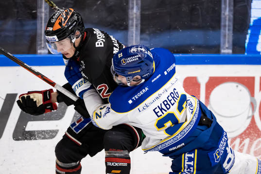 Örebros Robert Leino och Leksands Tobias Ekberg