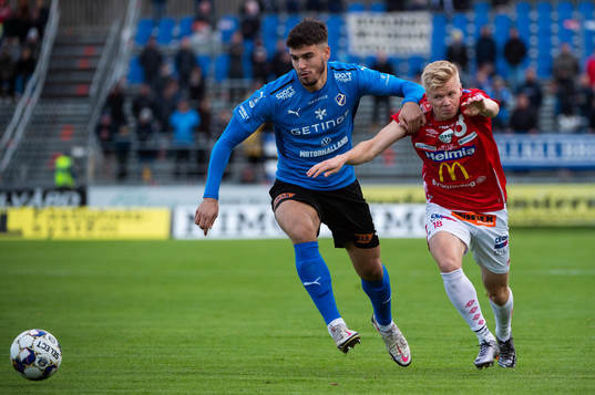 Halmstads Edvin Kurtulus och Degerfors Karl Axel Lindahl