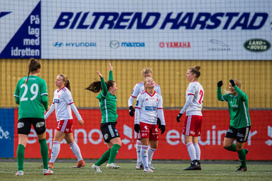 Kathrine Pleym of Fløya celebrates