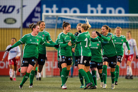 Sandra Rebecca Nikolaisen Simonsen of Fløya celebrates