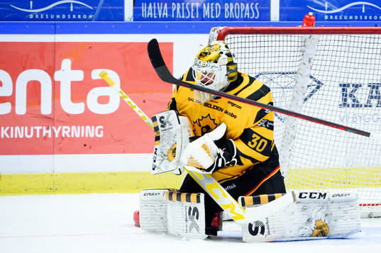 Skellefteås målvakt Gustaf Lindvall