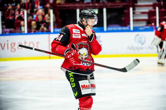 Malmö Redhawks Carl Söderberg får matchstraff och får