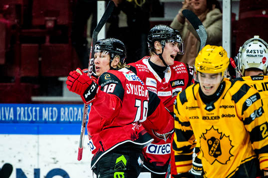 Malmö Redhawks Marcus Sylvegård och Fredrik Händemark
