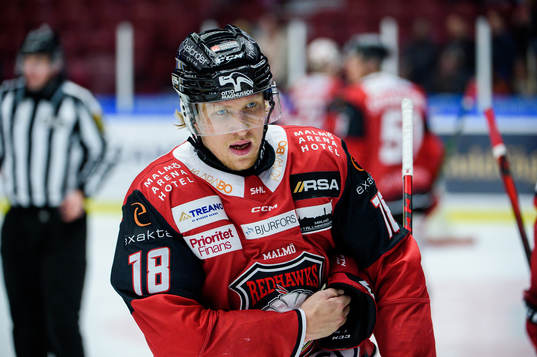 Malmö Redhawks Marcus Sylvegård deppar