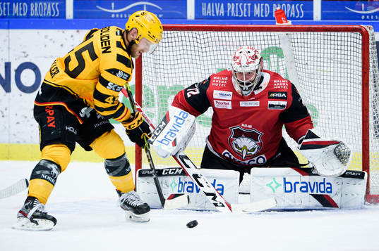 Skellefteås Oscar Möller och Malmö Redhawks målvakt
