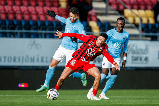 Malmö FFs Erdal Rakip och Östersunds Marco Weymans