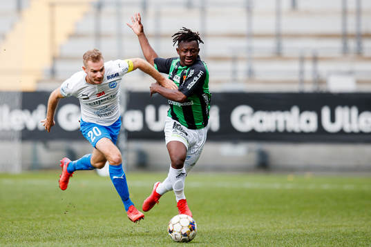 Värnamos Freddy Winsth och GAIS Michael Kargbo
