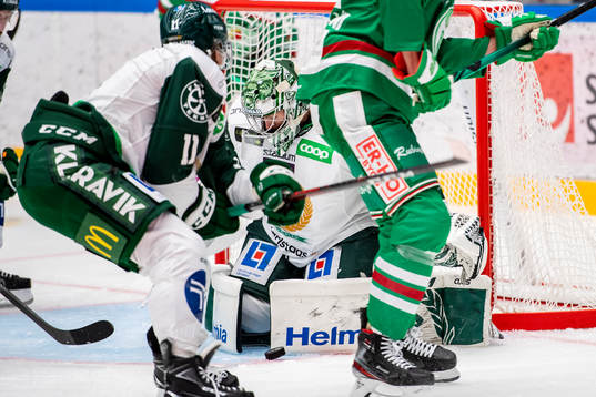 Färjestads målvakt Henrik Haukeland