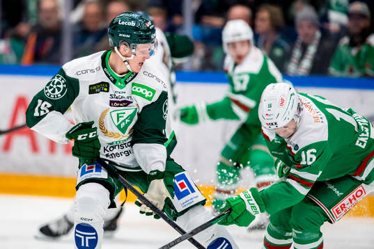 Färjestads Gustav Rydahl  och Rögles Lucas Ekeståhl