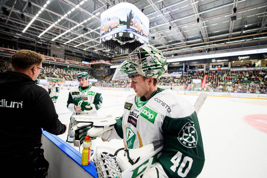 Färjestads målvakt Henrik Haukeland