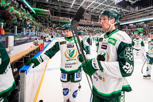 Färjestads Mattias Göransson  deppar