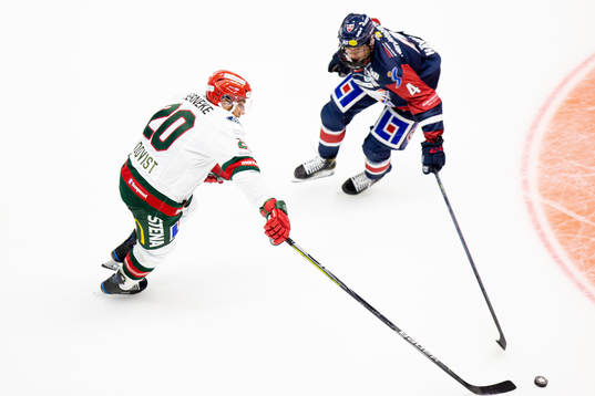 Frölundas Joel Lundqvist och Linköpings Mattias Hävelid