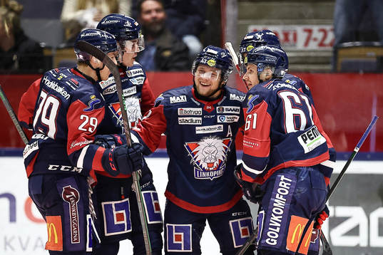 Linköpings Jesper Pettersson jublar