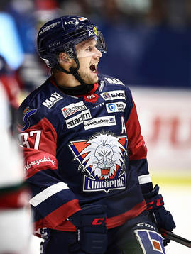 Linköpings Jesper Pettersson jublar