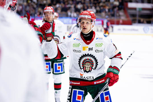 Frölundas Max Friberg jublar
