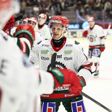 Frölundas Max Friberg jublar