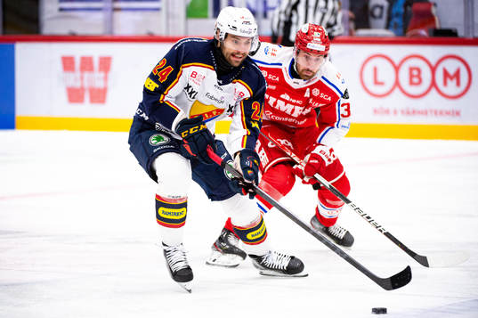 Djurgårdens Ludvig Rensfeldt och Timrås Albin Lundin