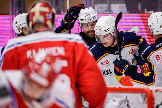 Djurgårdens Filip Cederqvist jublar