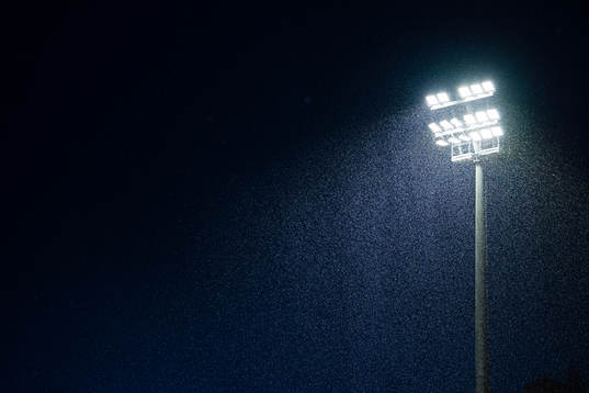 Flood lights at Harstad Stadion