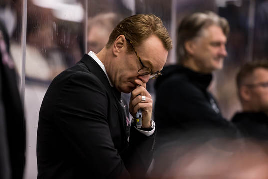 Örebros tränare Niklas Eriksson  deppar