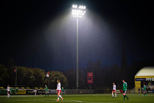 Flood lights at Harstad Stadion