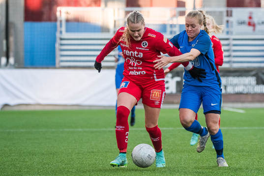 Örebros Elin Pikkujämsä och Eskilstunas Mia Jalkerud