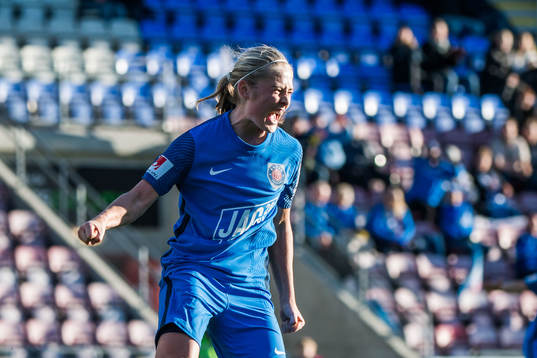 Eskilstunas Paulina Nyström jublar