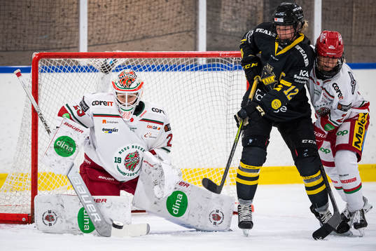 Modos målvakt Klara Peslarkova, Modos Anna Andersson och