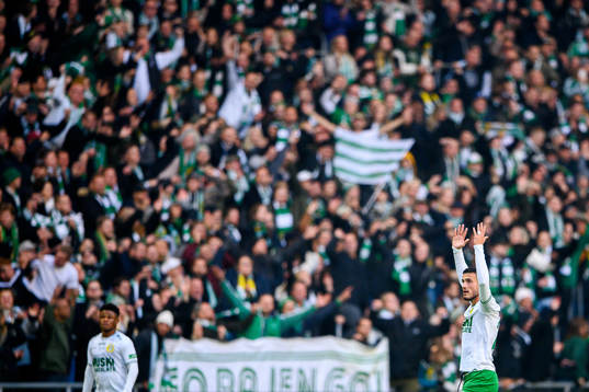 Hammarbys Astrit Selmani jublar