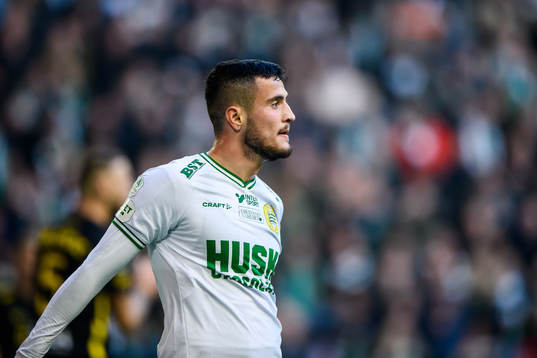 Hammarbys Astrit Selmani deppar
