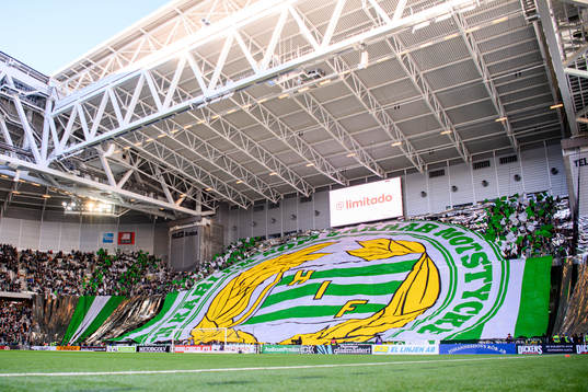 Hammarbys supportrar med tifo