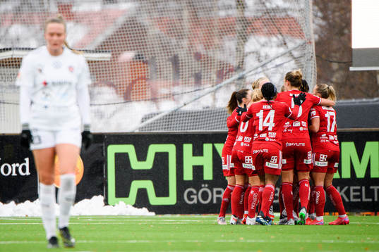 Piteås spelare jublar
