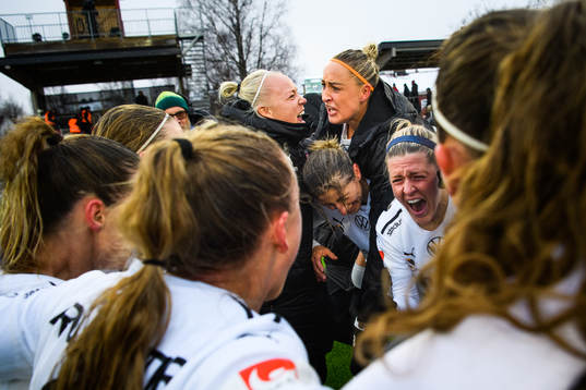 Rosengårds Caroline Seger, Sanne Troelsgaard och Olivia